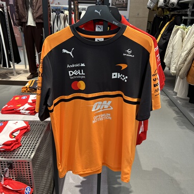 PUMA彪马男子MCLAREN迈凯伦车队复刻车迷版木瓜橙短袖T恤713952
