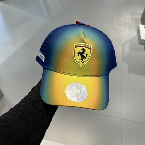 PUMA彪马FERRARI法拉利赛车迈阿密大奖赛透气网眼按扣帽子026962