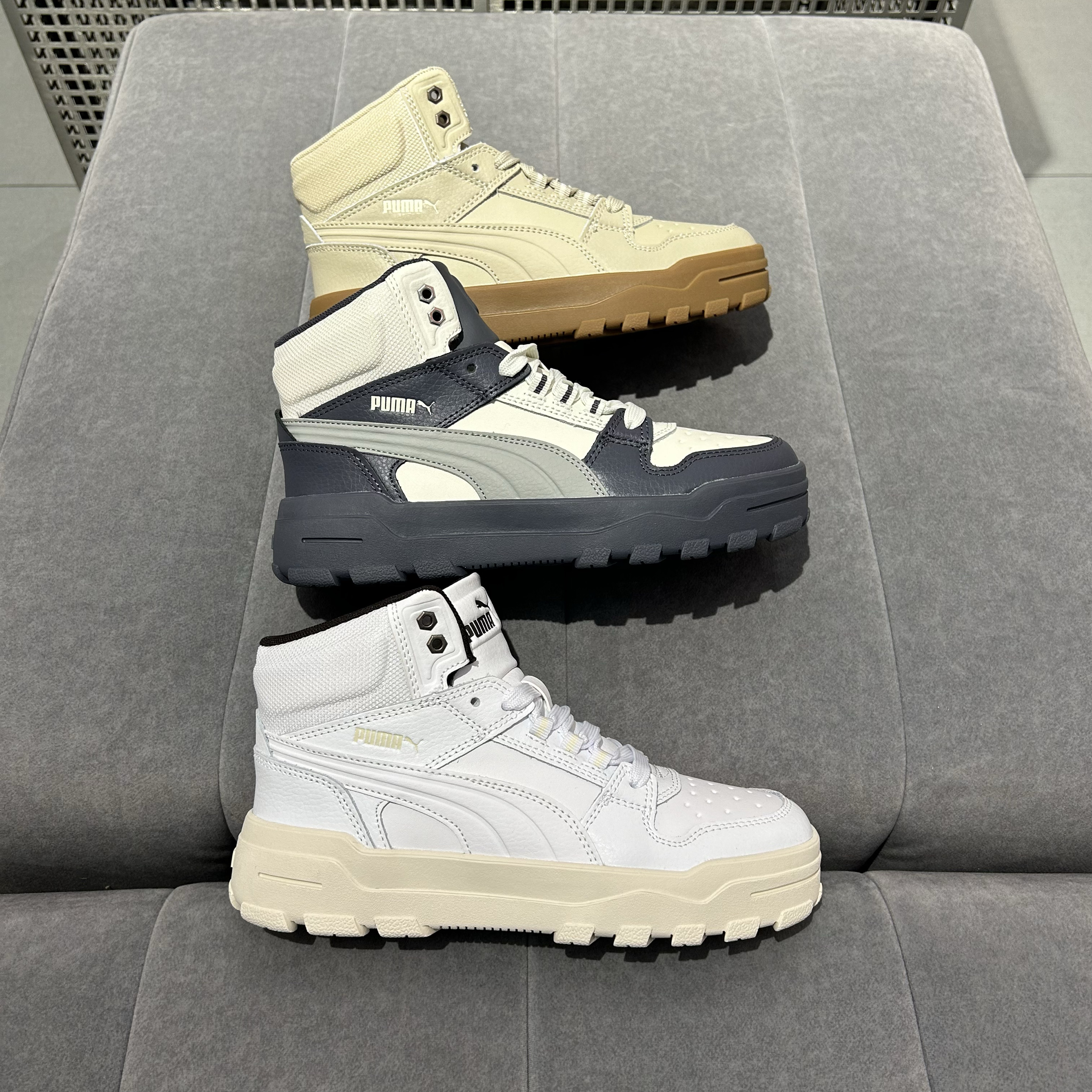 PUMA彪马Rebound Abrupt男女同款高帮厚底复古休闲中帮板鞋397468