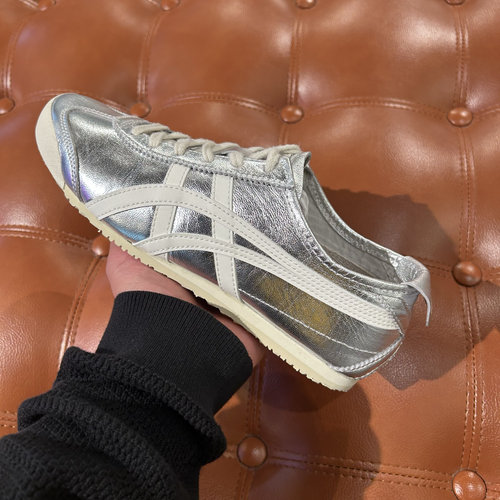 Onitsuka Tiger鬼塚虎MEXICO 66复古银色男女休闲鞋1183B566-021