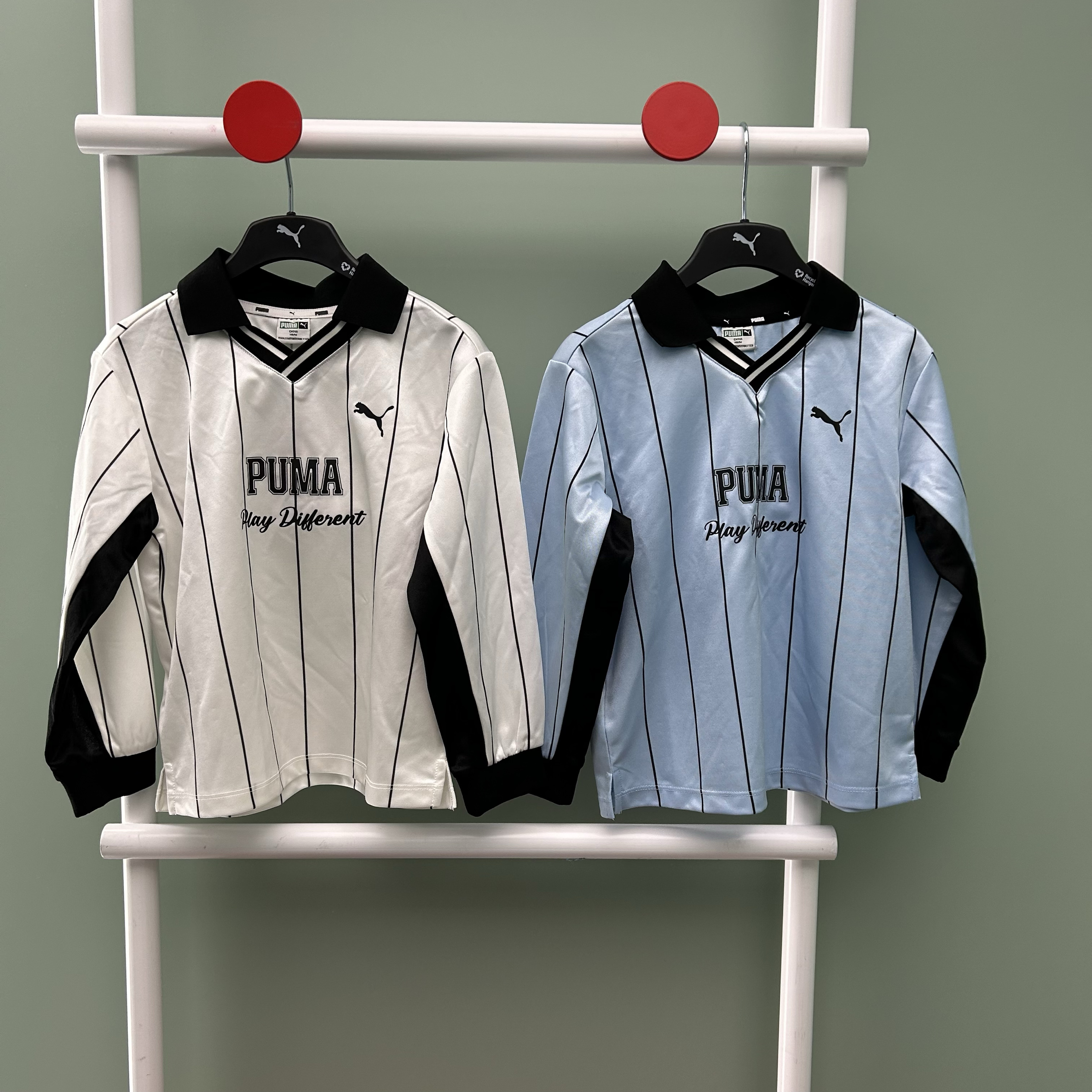 PUMA彪马Blokecore Long Tee儿童学院风条纹速干长袖T恤950114