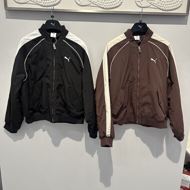 PUMA彪马男子休闲撞色T7飞行员夹棉外套防风亚洲版廓形夹克636859