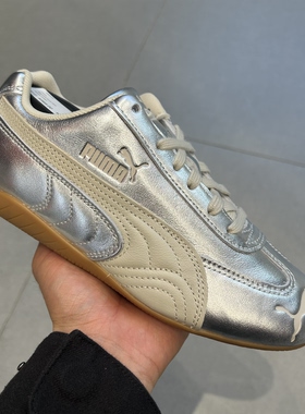 PUMA彪马Speedcat 女子单依纯同款银色轻盈赛车薄底休闲鞋406881