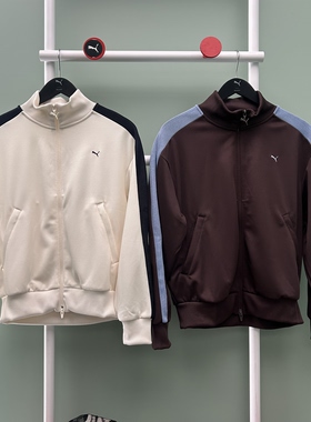 PUMA彪马女子MUSINSA联名SEULGI同款撞色T7复古拉链外套638015