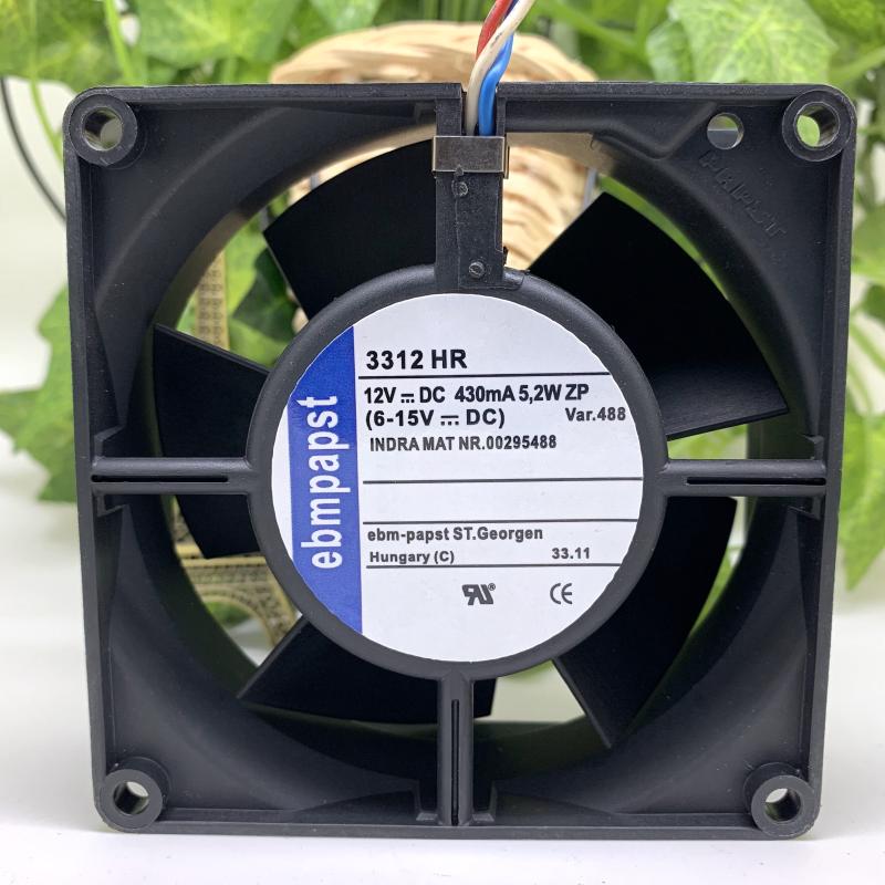 德国papst 3312HR 12V 442MA 5.2W 92*92*32MM 高端设备风扇