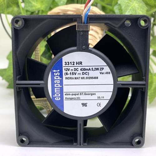 德国papst 3312HR 12V 442MA 5.2W 92*92*32MM 高端设备风扇