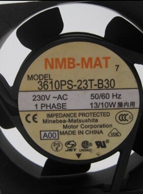 3610PS-23T-B30 3610PS-23W-B30 原装正品美蓓亚NMB 铝框交流风扇