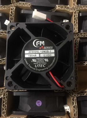 CFM AE6025L-12M2B-1 DC 12V 190MA 6025散热风扇