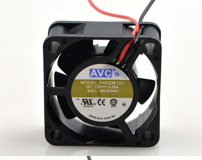 AVC F4020B12U 12V 0.28A 4CM 4020 2线 大风量 双滚珠 散热风扇