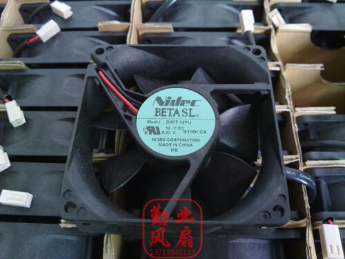 NIDEC 8025 8CM 网吧补品 静音型 12V D08T-12PU 双滚珠