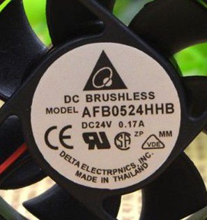 AFB0524HHB 台达风机 5015 DC24V 0.17A 5厘米变频器轴流散热风扇