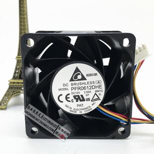 DELTA台达PFR0612DHE 12V 6038 2.00A 高转速汽车增压暴力风扇6CM