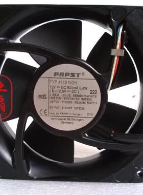 德国PAPST 12038 12CM 铝合金属12V 6.4W 0.43A TYP4112N/2H