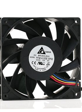 台达DELTA PFM1412DE-SP02 14038 14cm 12V 7.5A 大风量散热风扇