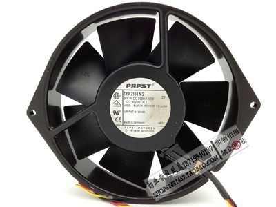 德国PAPST TYP 7114N/2 15038 24V变频器 工控机 金属耐高温 12W
