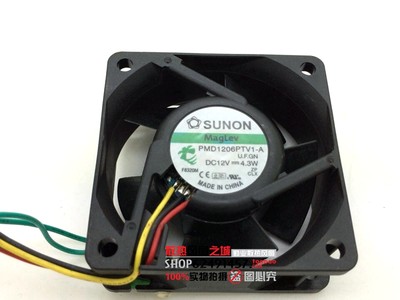 原装建准 SUNON PMD1206PTV1-A 12V 4.3W 6CM 6025 3线 散热风扇