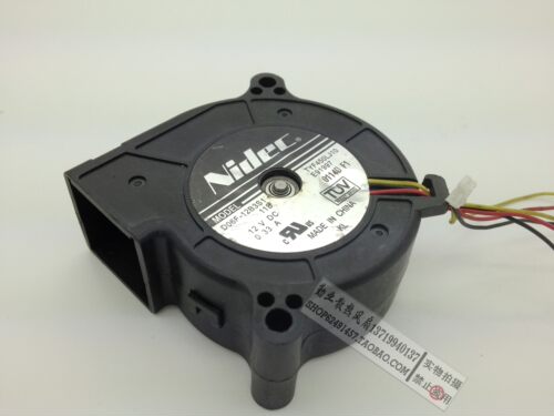 NIDEC 6025 6cm 12V 0.33A 双滚珠涡轮离心风扇 D06F-12B3S1