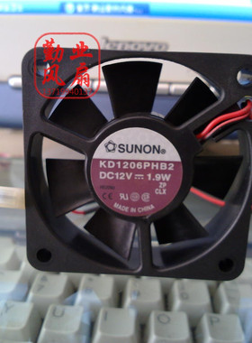 建准SUNON 6厘米6cm服务器风扇 6015 12V 1.9W KD1206PHB2