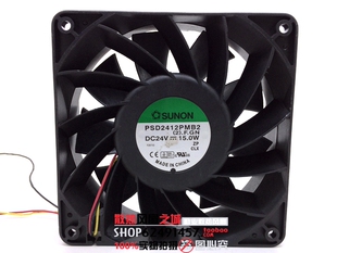 SUNON建准 PSD2412PMB2 12038 12CM 24V 15W大风量双滚珠散热风扇
