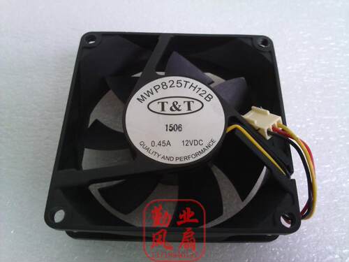 T&T 8025 8CM/厘米 电源机箱风扇 12V 0.45A MWP825TH12B 测速