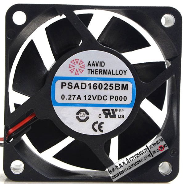 PSAD16025BM 12V官电蚂蚁S9 APW3++电源机箱风扇60*60*25MM 6厘米