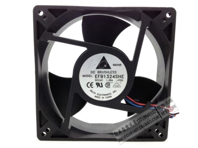 原装台达风扇 EFB1324SHE 12.7CM 24V 1.38A工控机 变频器风扇