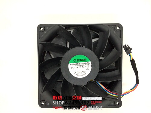 建准SUNON PSD12E0PMB1-8A 12V 43.20W 14CM 14038 4线 散热风扇