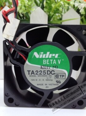 nidec 6CM大风量风扇 双滚珠 6025 12V 0.58A M34605-55