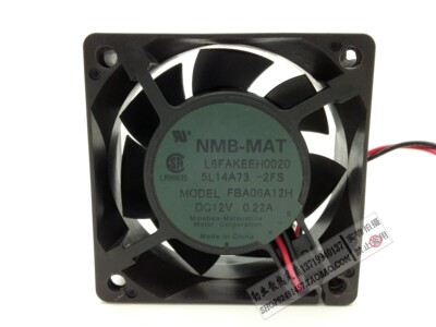 NMB 6025 6CM机箱电源风扇12V 0.22A FBA06A12H 双滚珠