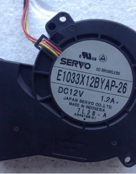 10CM/厘米12V大风量离心涡轮散热风扇/抽风鼓风机E1033X12BYAP-26