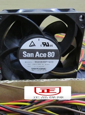 全新原装 9GV0848P1G041 DC48V 0.84A 8038 散热风扇9GV0848P1G03