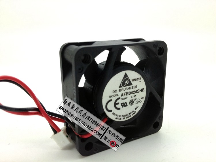 台达DELTA 4015 4CM4厘米变频器风扇 24V 0.18A AFB0424SHB 2线