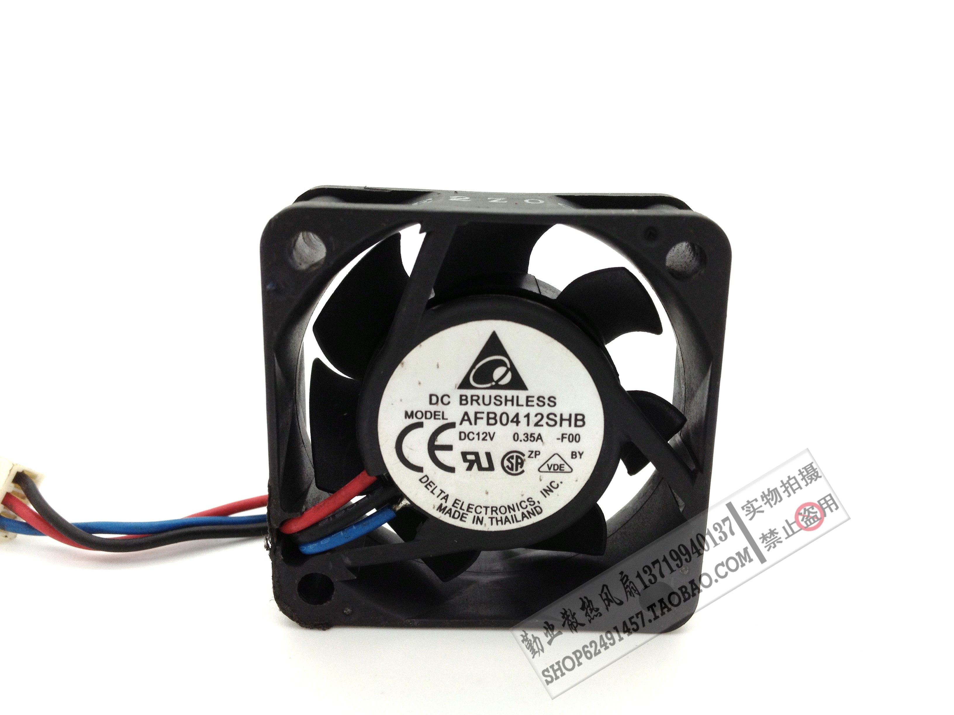 原装delta台达 4015 4cm双滚珠风扇12v 0.35a afb0412shb-foo