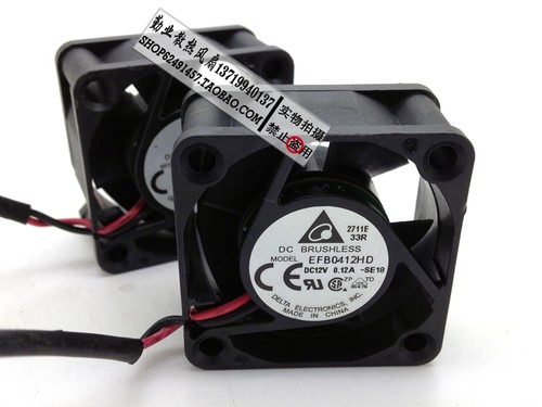 原装台达4020 12V 0.12A 4CM/厘米 交换机散热风扇 EFB0412HD