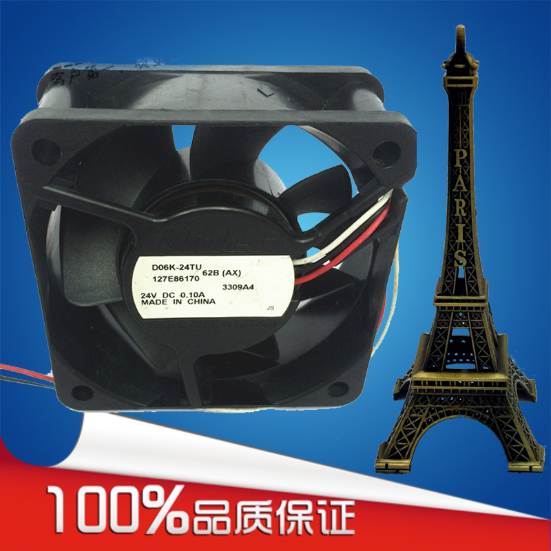 原装Nidec6025 24V 0.10A D06K-24TU 48B（AX）变频器散热风扇