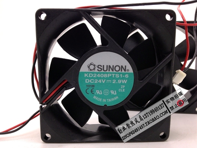 全新正品 SUNON 建准 8CM变频器风扇 8025 24V 2.9W KD2408PTS1-6