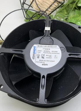 德国ebmpapst W2S130-AA03-01 230V 15055 金属耐高温风机 7855ES
