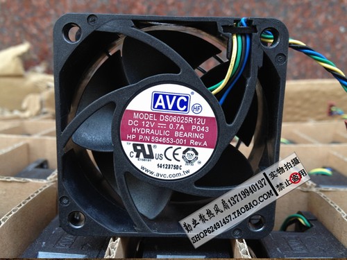 全新 原装AVC 6025 CPU风扇 6cm 12V 0.7A DS06025R12U 主板4线
