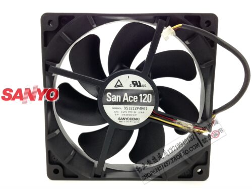 三洋SANYO 9S1212F404/L4011 12V 12CM散热12025风扇9S1212P4L011