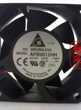 台达DELTA 6025 6厘米6CM 服务器风扇 12V 0.2A AFB0612HH 双滚珠