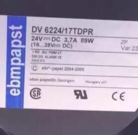 DV6224/17TDPR 24V 3.7A 89W 4线 德国papst大风量散热风扇