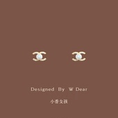 「小香女孩」法式 珍珠硅胶耳夹女无耳洞耳环轻奢精致百搭耳钉耳饰