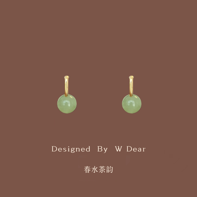 新中式蚊香盘耳夹无耳洞女