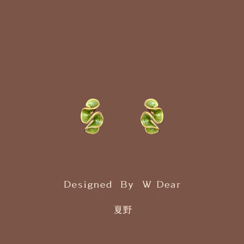 「把春天戴在耳朵上」奶油花耳钉