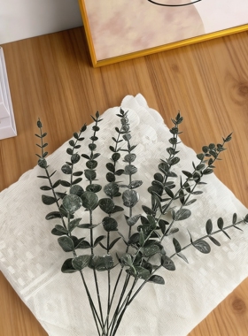 Ins风仿真尤加利 尤加利叶仿真花摆件 仿真花绿植高级感逼真