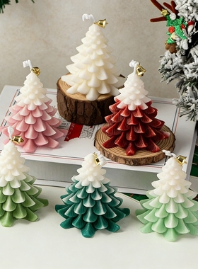 香薰蜡烛ins风摆件 圣诞树造型香薰蜡烛创意摆件礼物家居氛围感