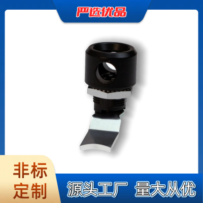 MS763转舌锁锌合金 一字锁芯电箱锁带挂孔机器设备门锁双重防护
