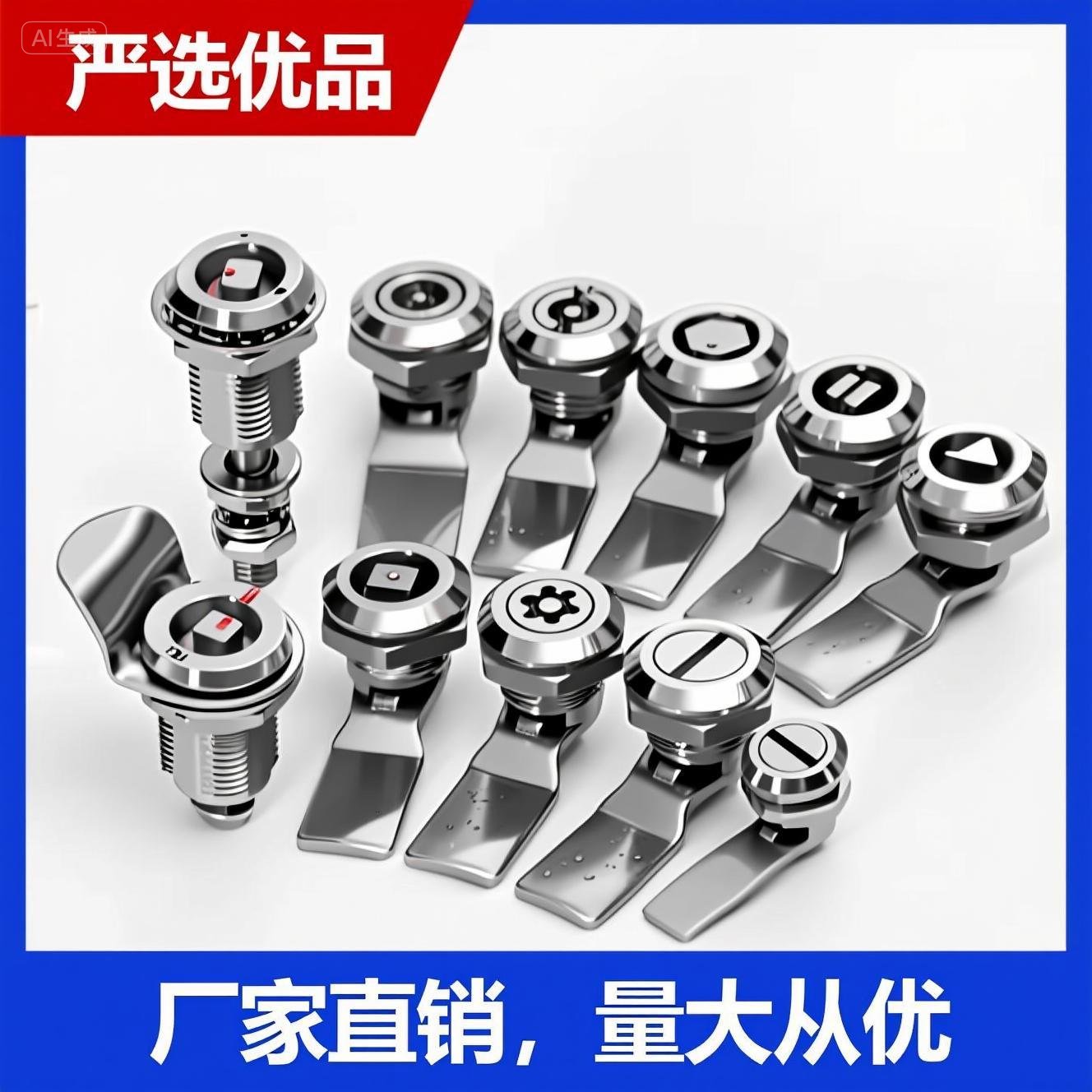 不锈钢锁转舌锁箱柜锁拉紧锁