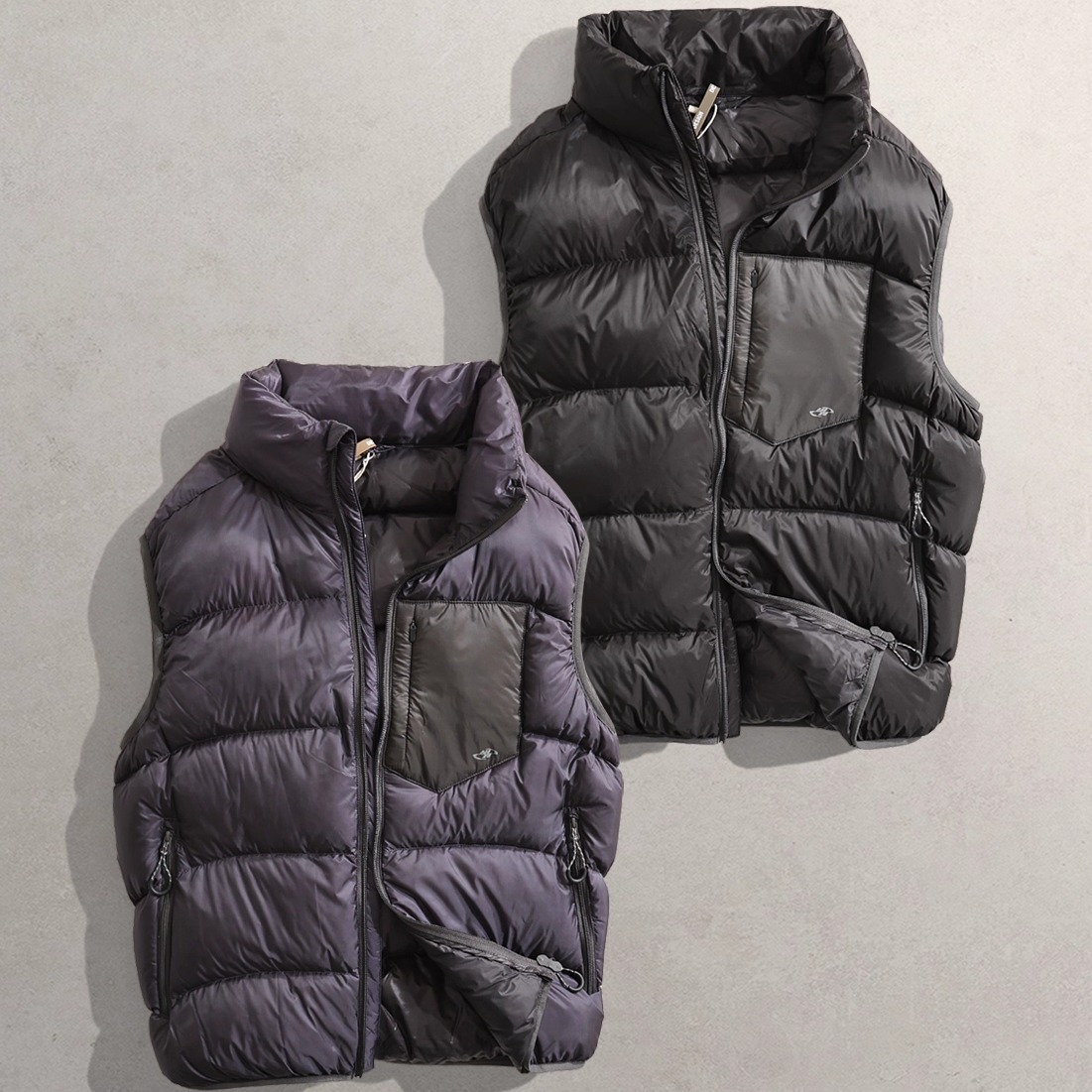 2025秋冬新男装保暖90鸭绒背心马甲MR立领暖和外套3311羽绒马甲