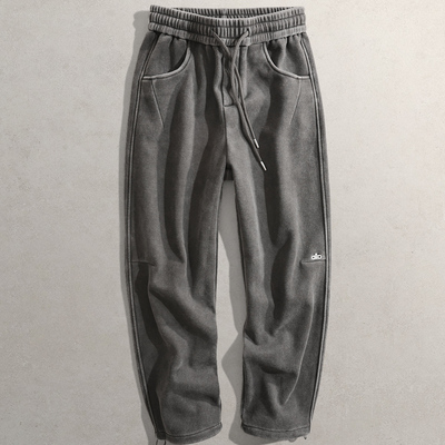 2025秋冬新裤子CG男韩版休闲简单系带宽松长裤6811加绒加厚休闲裤